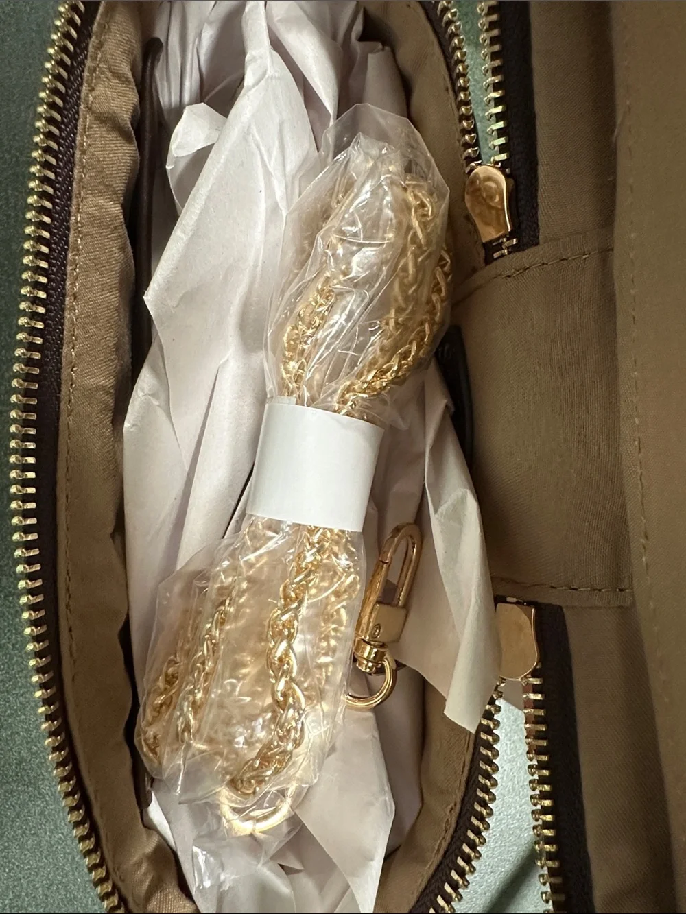 Sam & Libby Woven Joy Raffia Vanity/Train Case w/Brown Trim & Gold Hardware NWT